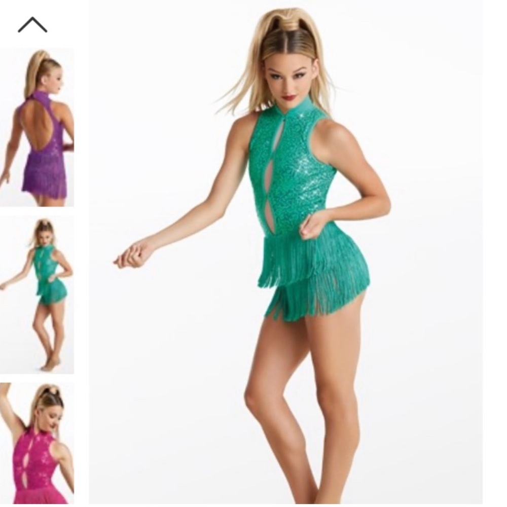 Balera,Blue/green jazz/acro costume,small adult